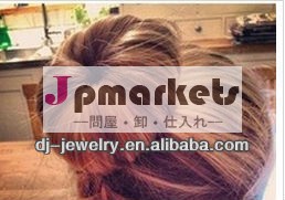 黒ホットwhosaleselling、 茶色、 ブロンド髪のドーナツゴムバンド問屋・仕入れ・卸・卸売り