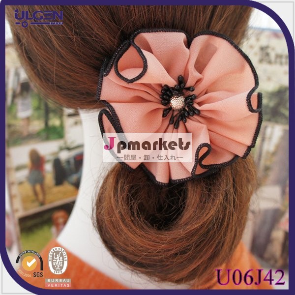 山茶花 ファッション小物 レディリボンバレッタ/シンプル/オフィス/ヘアアクセサリー/ヘッドドレス問屋・仕入れ・卸・卸売り