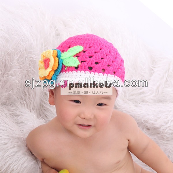 新着ブティック卸売赤ちゃん暖かい帽子かわいい赤ちゃん100％手作りかぎ針編みの帽子問屋・仕入れ・卸・卸売り