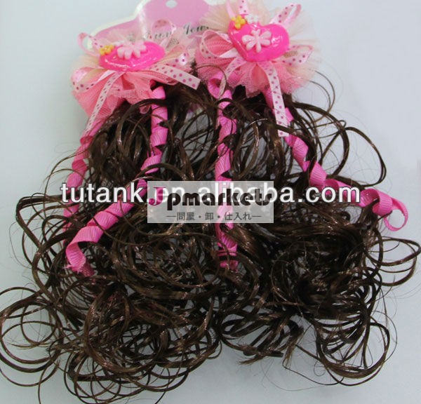 の女の子のヘアクリップ心臓のアクリルリボンの弓レースの花子供のかつら問屋・仕入れ・卸・卸売り