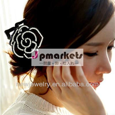 美しいフルラインストーンの毛の爪は、 ヘアアクセサリーをバラ問屋・仕入れ・卸・卸売り