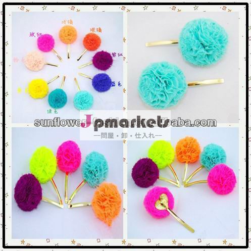 2013子供の花のヘアクリップ問屋・仕入れ・卸・卸売り