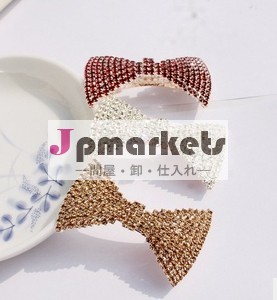 ファンシー新しいスタイルの女性のための弓の形のヘアクリップ問屋・仕入れ・卸・卸売り