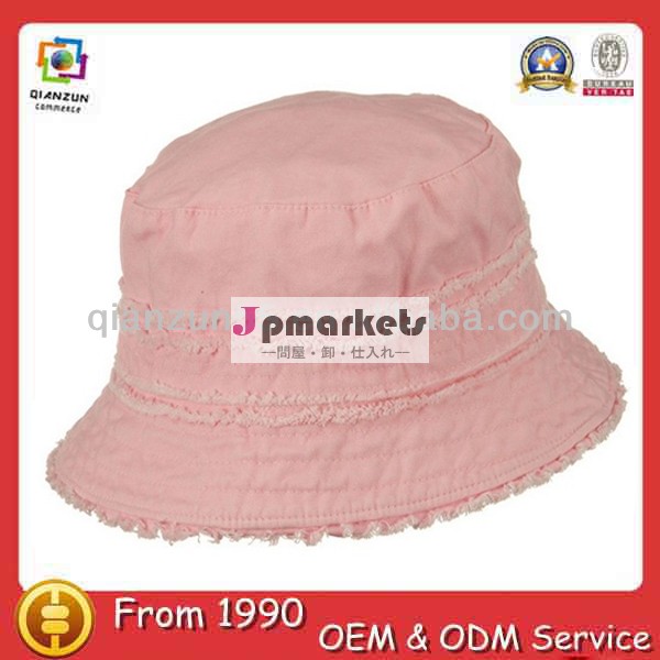 ピンクのかわいいファッションの綿の短いつばのストリートウェアカスタムブランク女の子のためのバケットハット問屋・仕入れ・卸・卸売り