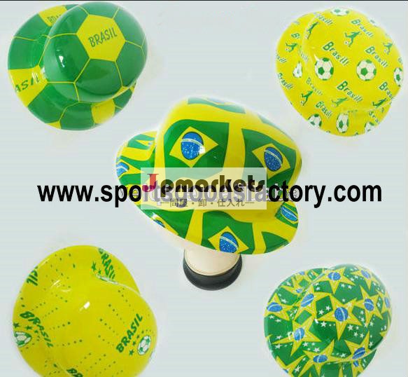 プラスチック製の帽子のためのブラジルワールドカップ問屋・仕入れ・卸・卸売り