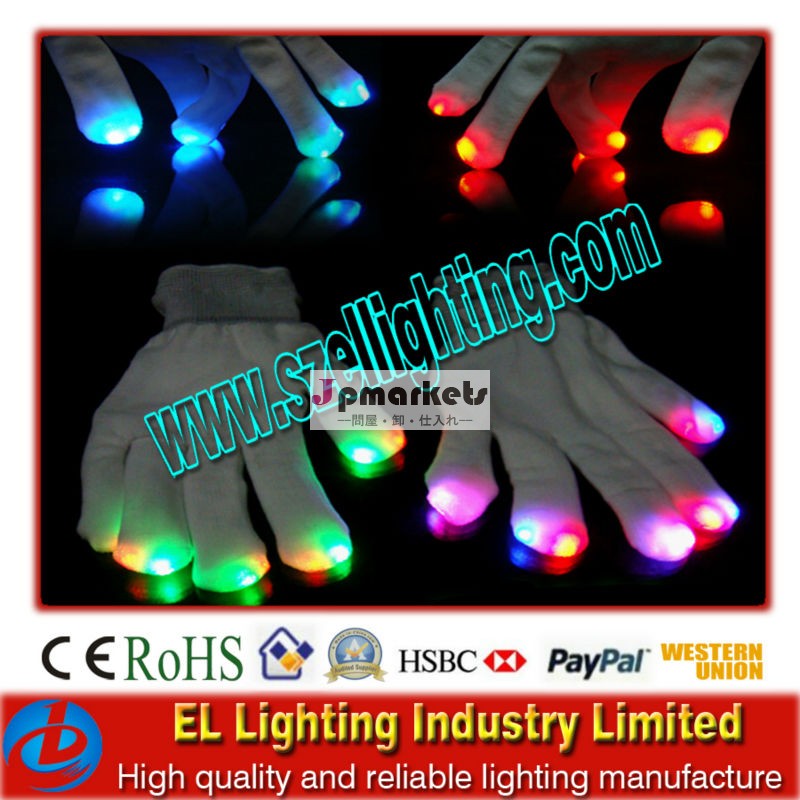 新しいファッション2013パーティーのためには、 ledの点滅手袋問屋・仕入れ・卸・卸売り