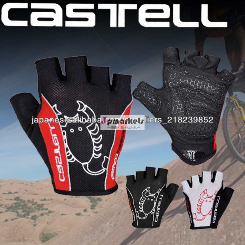 Castelli 最新の刺繍ハーフフィンガーグローブ夏アウトドアスポーツ問屋・仕入れ・卸・卸売り