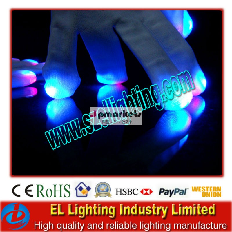 新しいファッション2013パーティーのためには、 ledの点滅手袋問屋・仕入れ・卸・卸売り