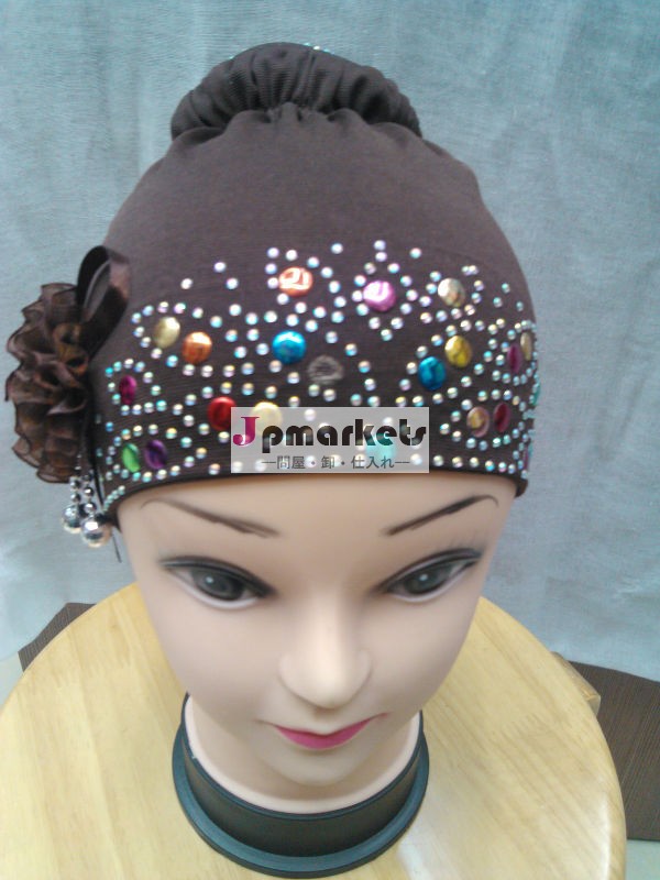 アラブ2013新しいファッションイスラム教のヒジャーブ帽子女性卸問屋・仕入れ・卸・卸売り