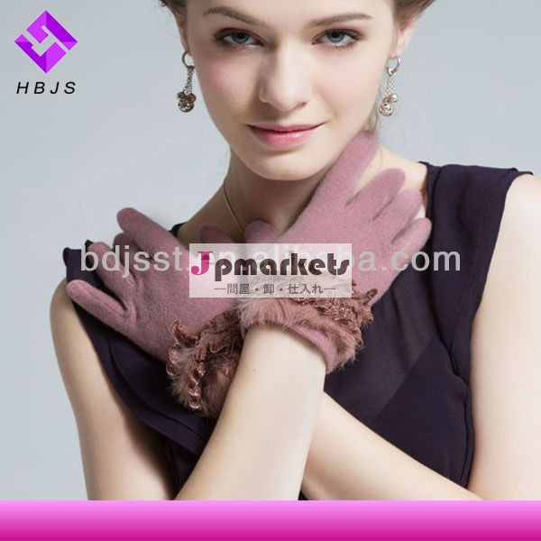 ピンクの女性の美しいカラーのカシミヤ手袋サイズm問屋・仕入れ・卸・卸売り