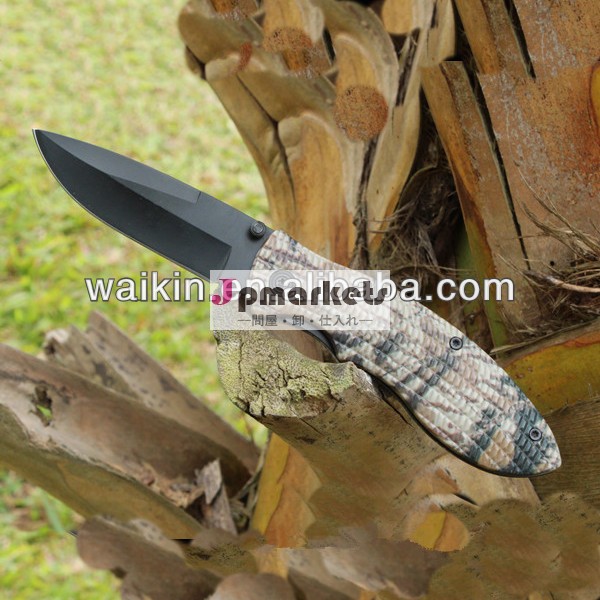 Absハンドルcamoucoating4.5''閉じた単一のブレードポケットナイフスイス問屋・仕入れ・卸・卸売り