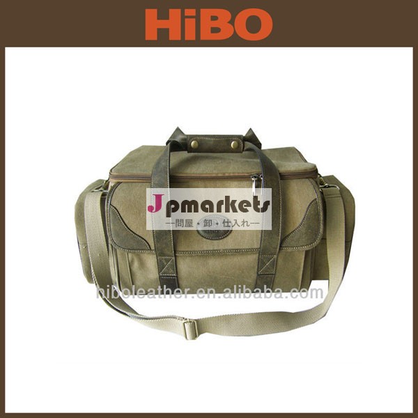 熱い販売の2013洗浄キャンバスとレザー撮影bag/狩猟バッグ問屋・仕入れ・卸・卸売り