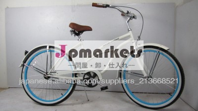 新しいデザインのカラフルな26インチリム女子ビーチクルーザー自転車問屋・仕入れ・卸・卸売り