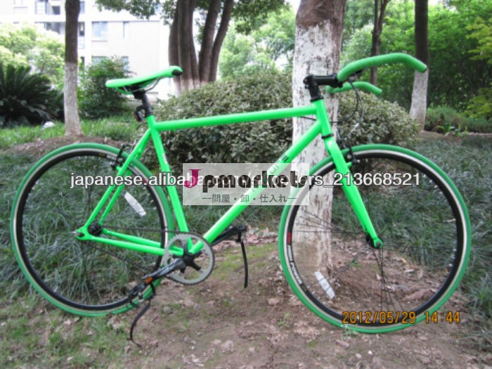 安いシルバーグリーン700c特化したスチールフレームの自転車販売のための固定ギア問屋・仕入れ・卸・卸売り