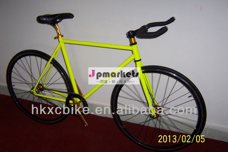 固定ギアの自転車コンポーネント姿を消すのcr-mo鋼フレームとフォーク高品質フィクシーバイクシングルスピードバイク問屋・仕入れ・卸・卸売り