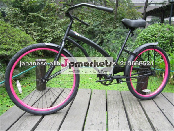 黒26インチビーチcrusier専門の熱い販売の女性の自転車問屋・仕入れ・卸・卸売り