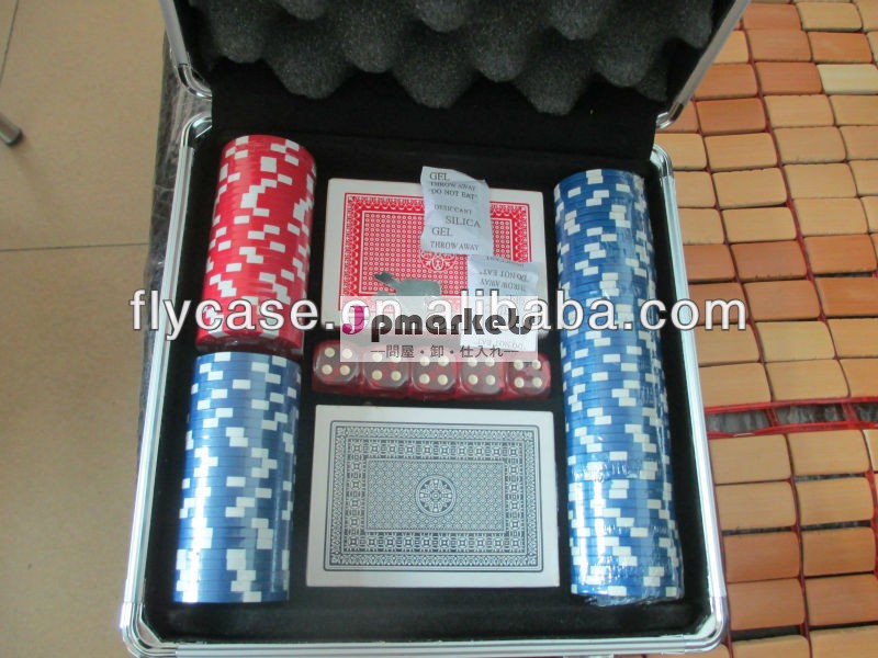 カウント50013.5グラムプロのカジノプロwクレイポーカーチップセットポーカーケース+より問屋・仕入れ・卸・卸売り