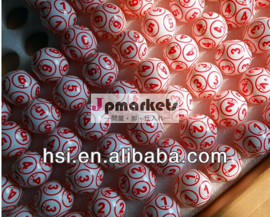 着色されたpingpangボール付きビンゴ12サイズの印刷された問屋・仕入れ・卸・卸売り