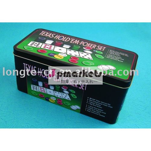 200pcs 4.0gのポーカー用のチップは錫箱によって置いた問屋・仕入れ・卸・卸売り