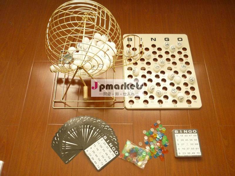 金色の金属製の12インチビンゴゲームセット/ビンゴチップ/香りのビンゴdaubers問屋・仕入れ・卸・卸売り