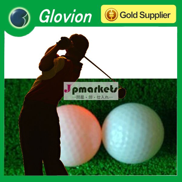 熱い販売の昇進販促ゴムグローゴルフボールゴルフボールは明るい点滅のゴルフボール問屋・仕入れ・卸・卸売り
