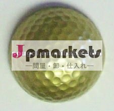 黄金色のゴルフボールを使用して独自のロゴ問屋・仕入れ・卸・卸売り