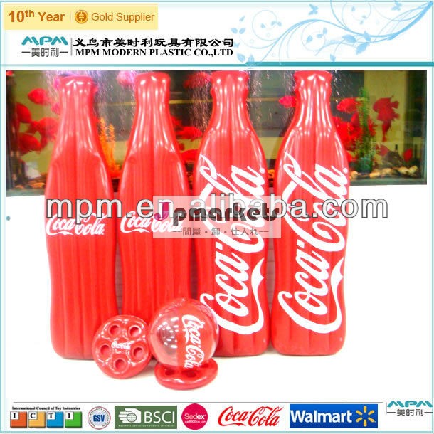 無料サンプルプロモーション安いcocacolaマットレスインフレータブルボトル問屋・仕入れ・卸・卸売り