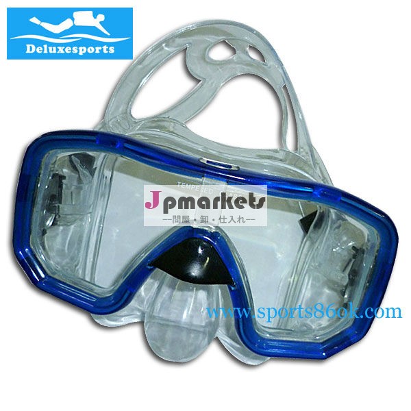 深センleeyaプロのシュノーケリングギアフル強化ガラス色黒ダイビングマスクのための青, 黄色m214ヤスでの漁問屋・仕入れ・卸・卸売り