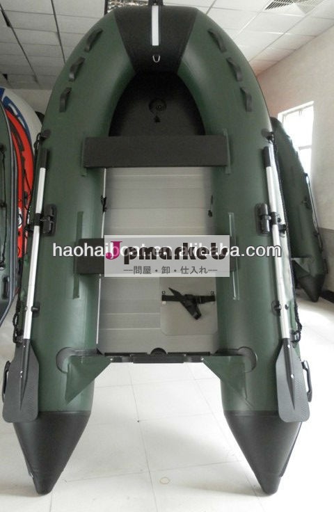 3m4人pvcインフレータブル漁船アルミフロアと問屋・仕入れ・卸・卸売り