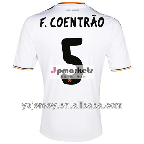 5f。 シーズンレアルマドリードcoentrao2014年ホームタイ品質フットボールシャツジャージサッカーレアルマドリー2014年問屋・仕入れ・卸・卸売り