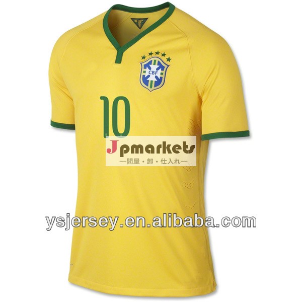 送料無料ブラジルのサッカーユニフォームブラジルサッカージャージオリジナルグレード10jrneymarブラジルのtシャツ卸売問屋・仕入れ・卸・卸売り