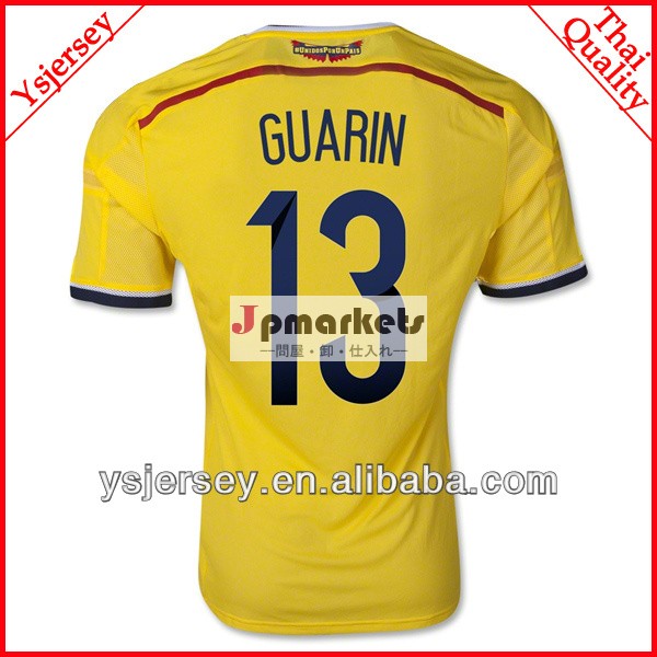 タイ品質13guarin卸売最高の小売価格は、 paypalを受け入れる黄色のサッカージャージユニフォームサッカー品位オリジナル問屋・仕入れ・卸・卸売り