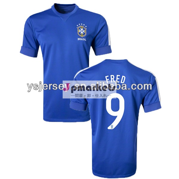 フレッド9201314シーズンブラジルサッカージャージタイ品質グレードfcチーム元サッカーシャツ、 ブラジル2014年カップサッカージャージ問屋・仕入れ・卸・卸売り