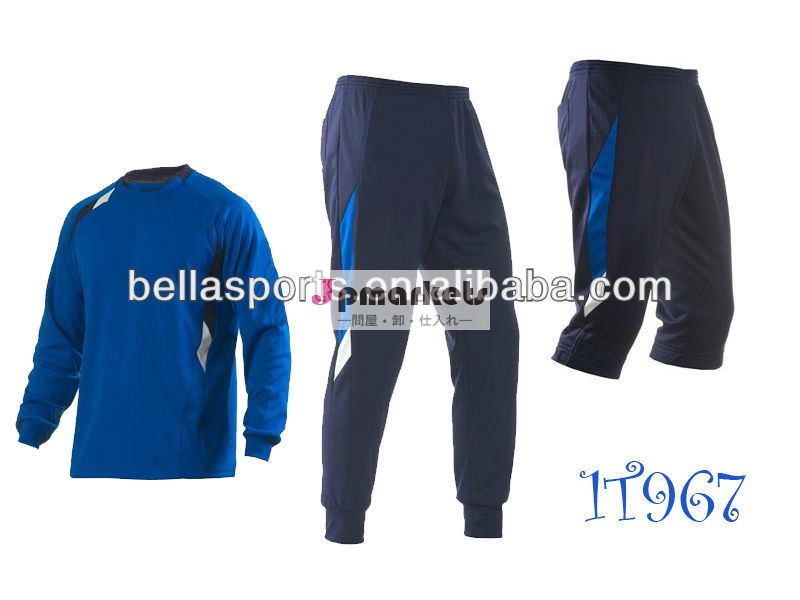 新しい到着の2013sportsuitsサッカートレーニングスーツジャケットスウェットtacksuits3/4ランニングライニーパンツ問屋・仕入れ・卸・卸売り