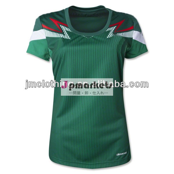 レディース2014年ワールドカップメキシコホームサッカーユニフォーム、 ドライフィットサッカーキットサッカージャージユニフォームメーカー問屋・仕入れ・卸・卸売り