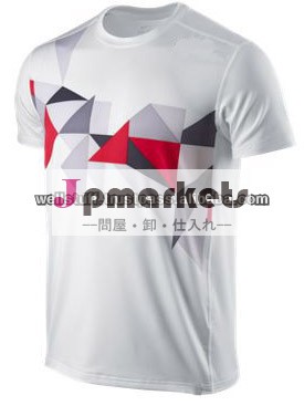 新しい到着のラウンドネックメンズフィットテニスカスタマイズされた設計されたtシャツ問屋・仕入れ・卸・卸売り