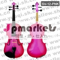 1/2色のバイオリン(SV-12-PINK)問屋・仕入れ・卸・卸売り