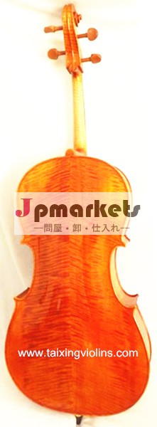 中国熱い販売のハンドメイドの油絵オレンジ黄色マスターグレード固体チェロ問屋・仕入れ・卸・卸売り