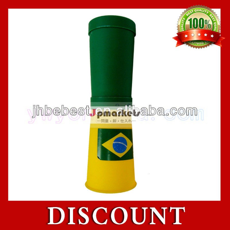 2014年ブラジルワールドカップサッカーファンプラスチックホーントランペットyj-88002スタジアム問屋・仕入れ・卸・卸売り