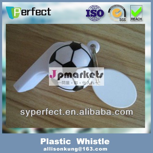 プラスチックのおもちゃの笛プロモーションプラスチックホイッスル/サッカーのホイッスル問屋・仕入れ・卸・卸売り