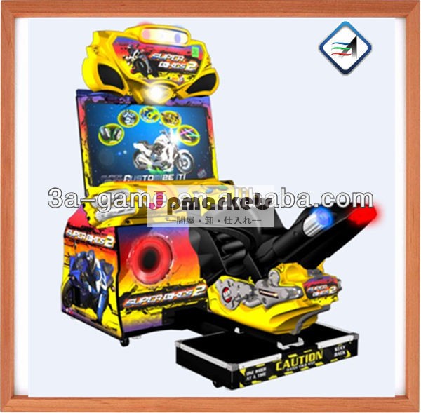 コインシミュレータのアーケードのレーシングカーのオートバイビデオアーケードゲーム機2スーパーバイク問屋・仕入れ・卸・卸売り