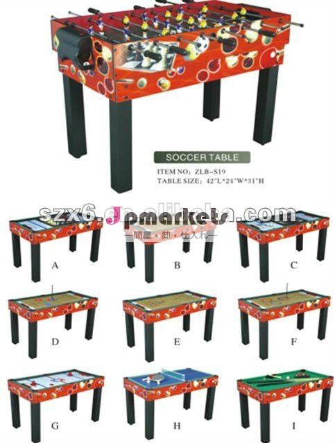 ZLB-S19ニース色および10 in1プールのサッカーのテーブルの組合せのゲームテーブル問屋・仕入れ・卸・卸売り