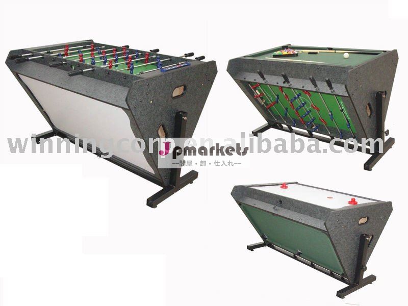 1つの空気ホッケーのテーブルの多ゲームテーブルに付き旋回装置3つ問屋・仕入れ・卸・卸売り