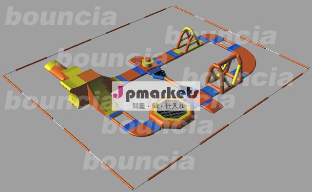 新しいインフレータブルレジャーパーク2014年湖のための、 pvcインフレータブル用のウォーターパークオープンウォーター問屋・仕入れ・卸・卸売り
