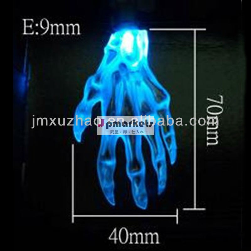 70mmハロウィン照明ledライトの文字列のゴーストの手青色led緑色の線問屋・仕入れ・卸・卸売り