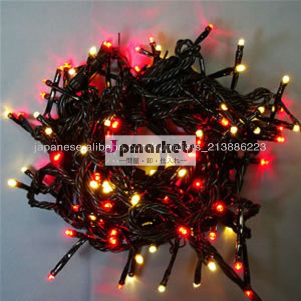 10メートル100 LEDストリングライト,黒PVCワイヤー,クリスマスライト問屋・仕入れ・卸・卸売り