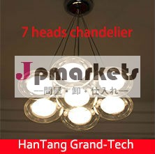 二重ガラスボールledシャンデリア寝室のための、 レストランの店先のリビングルーム問屋・仕入れ・卸・卸売り