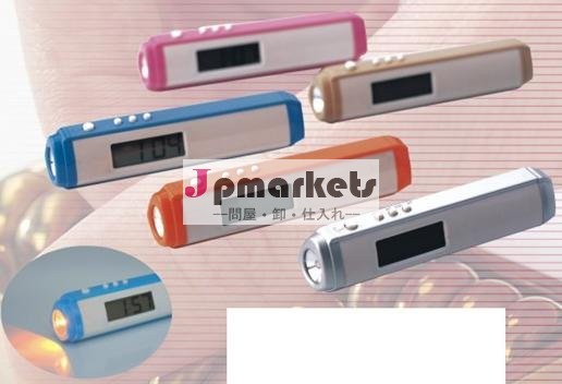 懐中電燈ZD435が付いているlcdの時計問屋・仕入れ・卸・卸売り