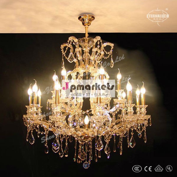 最新ゴールド色19灯大豪華な別荘lightingetl86012クリスタルのシャンデリア問屋・仕入れ・卸・卸売り