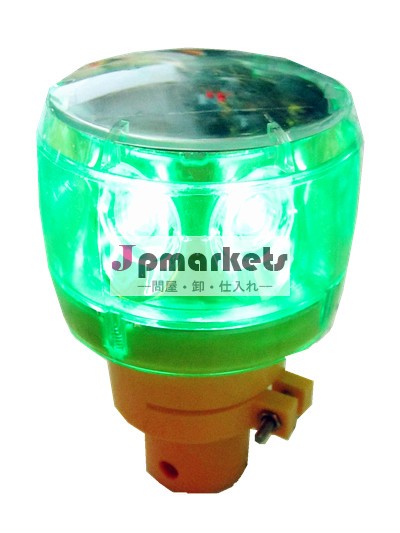 ソーラー超輝度led工事警告灯(6led)/保安灯/交通安全灯/工事現場警告灯/照明ライト問屋・仕入れ・卸・卸売り